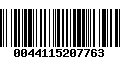 Código de Barras 0044115207763