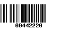 Código de Barras 00442220