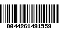 Código de Barras 0044261491559