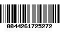Código de Barras 0044261725272