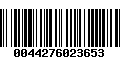 Código de Barras 0044276023653