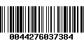 Código de Barras 0044276037384