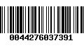 Código de Barras 0044276037391