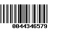 Código de Barras 0044346579