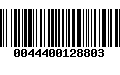 Código de Barras 0044400128803