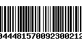 Código de Barras 00444815700923002124