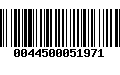 Código de Barras 0044500051971