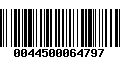 Código de Barras 0044500064797