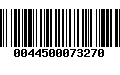 Código de Barras 0044500073270