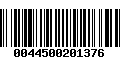 Código de Barras 0044500201376