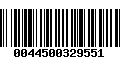 Código de Barras 0044500329551