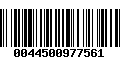 Código de Barras 0044500977561