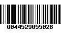 Código de Barras 0044529055028