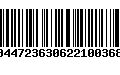 Código de Barras 00447236306221003681