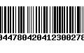 Código de Barras 00447804204123002786