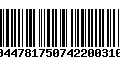 Código de Barras 00447817507422003107