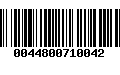 Código de Barras 0044800710042