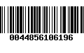 Código de Barras 0044856106196