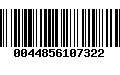 Código de Barras 0044856107322