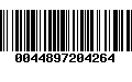 Código de Barras 0044897204264