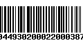 Código de Barras 00449302000220003876