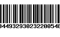 Código de Barras 00449329302322005480