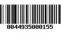 Código de Barras 0044935000155