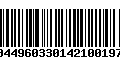 Código de Barras 00449603301421001972