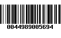 Código de Barras 0044989005694