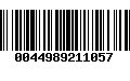 Código de Barras 0044989211057