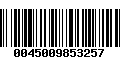 Código de Barras 0045009853257