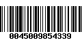 Código de Barras 0045009854339