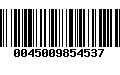 Código de Barras 0045009854537