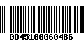 Código de Barras 0045100060486