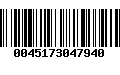 Código de Barras 0045173047940