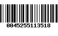 Código de Barras 0045255113518