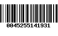 Código de Barras 0045255141931