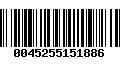 Código de Barras 0045255151886