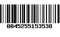 Código de Barras 0045255153538