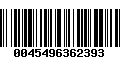 Código de Barras 0045496362393