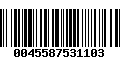 Código de Barras 0045587531103