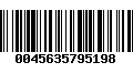 Código de Barras 0045635795198