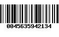 Código de Barras 0045635942134