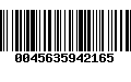 Código de Barras 0045635942165