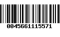 Código de Barras 0045661115571