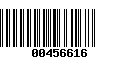 Código de Barras 00456616