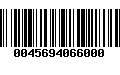 Código de Barras 0045694066000