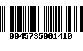 Código de Barras 0045735001410