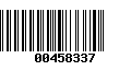 Código de Barras 00458337