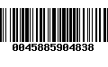 Código de Barras 0045885904838